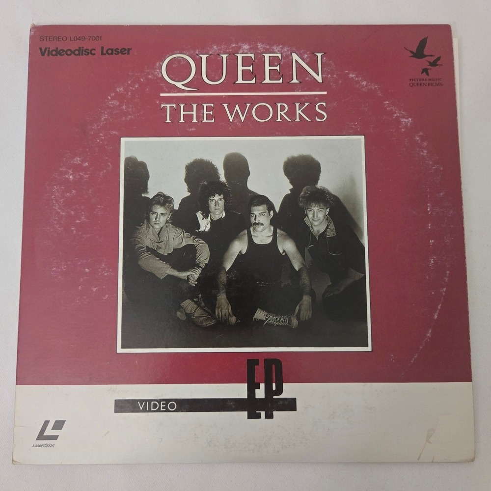 Queen The Works EP 8in LaserDisc Japan Press 1984 L049-7001 Freddie Mercury CLV